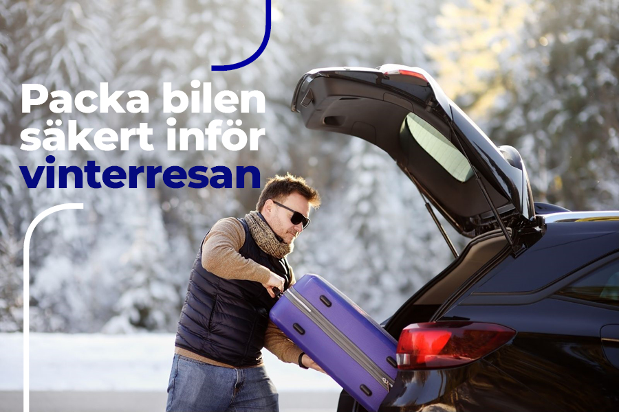 Packa bilen säkert inför vinterresan